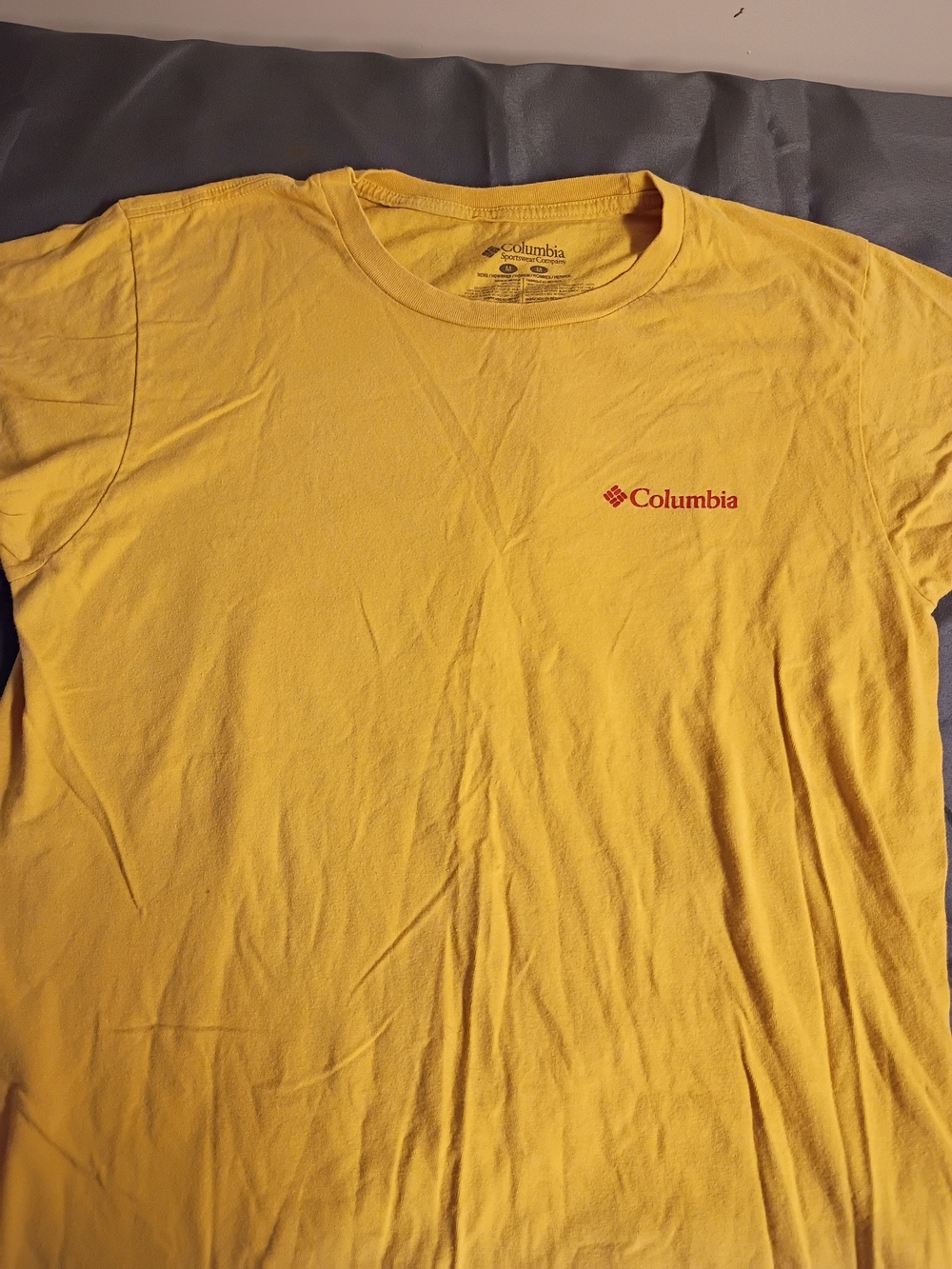 Columbia Men’s Yellow Short Sleeve Logo Tee